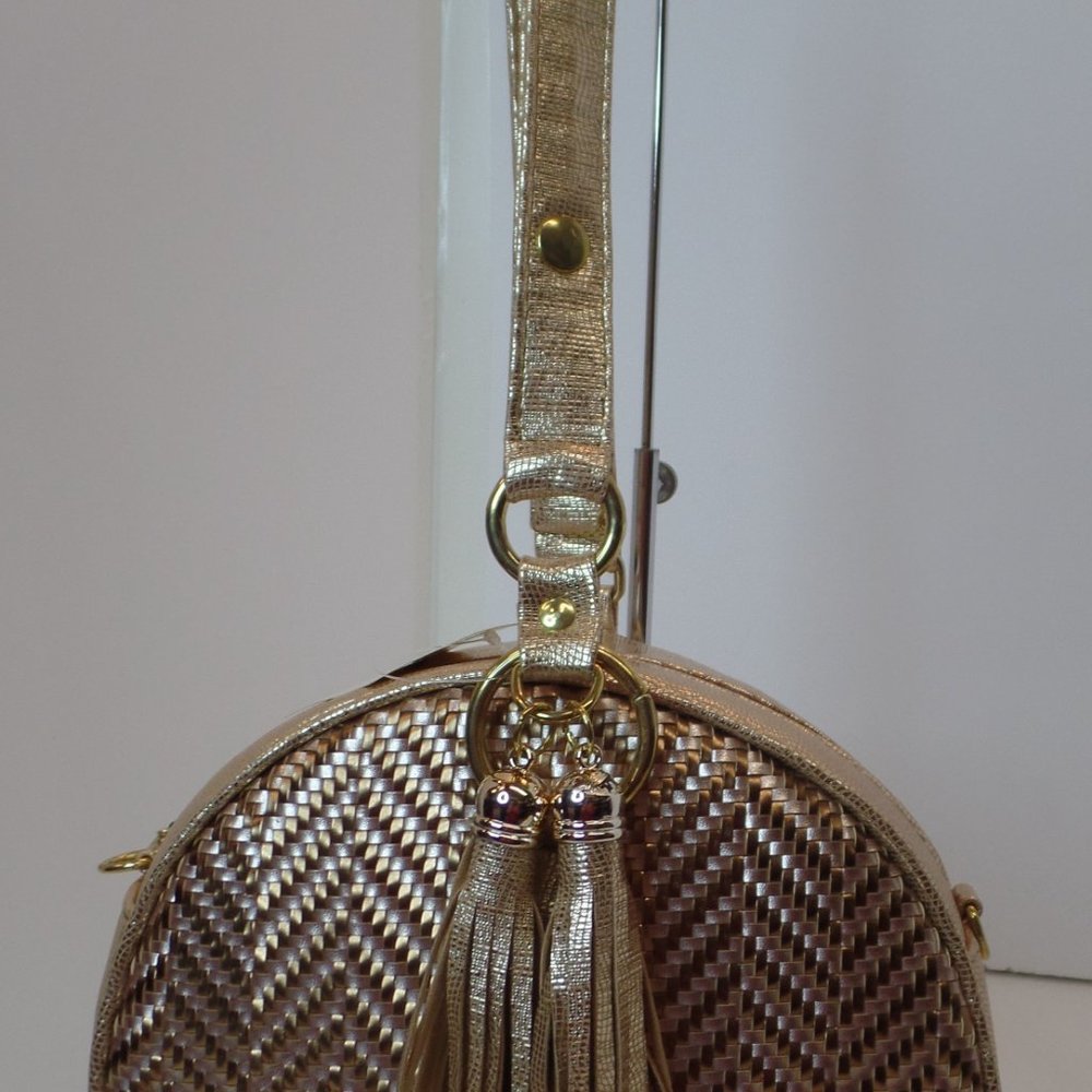 Producto Mexicano Round Multi Color Zippered Purse W Tassels Carrying Strap NWT - Picture 8 of 14